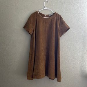 Odell’s Brown Corduroy A-Line Dress